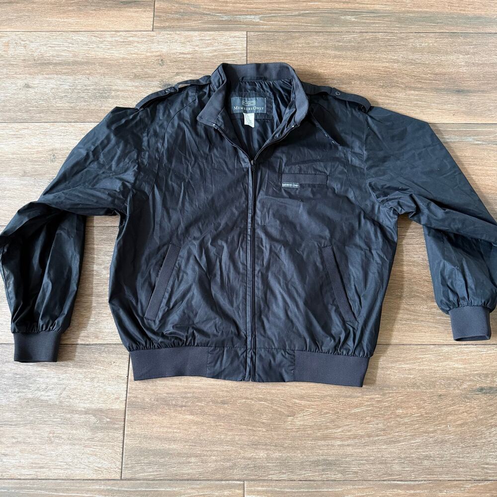 Members Only Men M Bomber Cafe Racer Classic Jacket vintage